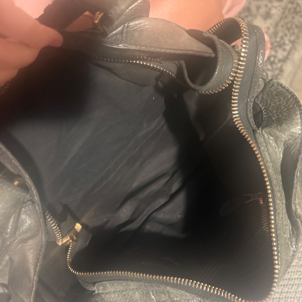 Balenciaga city Bag Large Dark Gray Leather Satchel with giant 21 Gold Hardware - Picture 4 of 13
